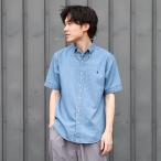 Gymphlex ジムフレックス ボタンダウン ショートスリーブ デニムシャツ S/S BUTTON DOWN DENIM SHIRT J-1421SDM