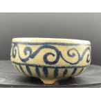  дракон гора .. белый фарфор с синим рисунком круг порез пара горшок 2 номер (5.5cm)