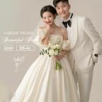 ウェディングドレス 袖あり 半袖  Aライン 花嫁 ブライダルドレス オフショルダー オフショル 大きいサイズ 前撮り 後撮り 撮影 ドレス 結婚式 二次会 成人式 ロ