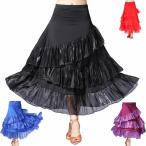 フレアスカートダンススカート社交ダ...