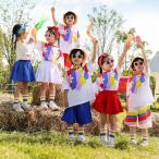  радуга цвет синий красный белый короткий рукав Kids танцевальный костюм шорты юбка tops Performance выставить девочка мужчина модный свободно casual рубашка s