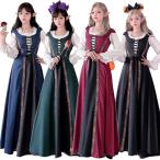 ゴシック 欧風 ヨーロッパ風 暗黒 レディース ハロウィンコスプレ衣装 クリスマスコスプレ衣装 パーティードレス ワンピース 舞台ステージ衣装 舞台劇 学園祭 司