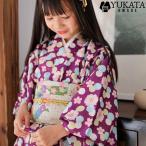 ショッピングキッズ浴衣 キッズ 浴衣 スワン 女の子 子供 8点セット ピンク パープル 浴衣 腰ひも 帯 足袋 髪飾り 肌襦袢 下駄 巾着袋 子供服 キッズ ベビー 女の子 浴衣 和服 ガチョウ