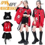  рубашка шорты короткий рукав Kids танцевальный костюм девочка красный чёрный Cheer Cheer девушка ребенок ребенок верх и низ в комплекте выставить tops брюки hip-hop Jazz Dan 