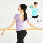 バレエ トップス 大人 半袖 ダンスウェア Vネック レオトップス 全19色 レッスン着 体操 ヨガ ダンス 練習着 バレエ用品 大きいサイズ ダンス用品 大人用 ダンス