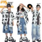  чёрный белый голубой пепел рисунок рубашка Denim .... Kids танцевальный костюм выставить модный короткий рукав casual рубашка tops лучший короткий хлеб длина хлеб девочка мужчина .