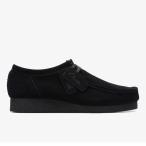 クラークス ワラビーエヴォウォータープルーフ Clarks WallabeeEVO WP ブラックスエード メンズ レディース シューズ 26177833