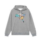 ショッピングモンスターハンター プーマ モンスターハンターワイルズ フーディ フロントプリント PUMA MONSTER HUNTER MEDIUM GRAY HEATHER メンズ スウェット アイルー 637017-03