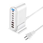 合計600W 充電器 【 8ポート 2*単口140W 1.5mケーブル】2*140W&2*100W&1*PD30W&3*QC30W Type-C＆USB-A 急速対応 PD対応 Pad/Phone/Android/その他