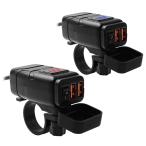  для мотоцикла QC3.0 быстрое зарядное устройство USB charger LED вольтметр установка источник питания ON/OFF переключатель есть смартфон . планшет. зарядка . универсальный 