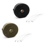  жаростойкий лента защита глушителя кабельная стяжка имеется 5m Thermo Vantage универсальный мотоцикл машина изоляция .... двигатель черный зеленый 