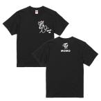 ショッピングtwice モモ　トゥワイス　TWICE　サイン入り　ロゴ入り　ブラック　黒Tシャツ　T-シャツ　 ts0217-4