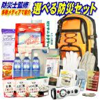 防災セットB  (一人用 防災グッズ 非常食 非常用持ち出し袋) アルファ米もパンも自由に選んで自分好みに