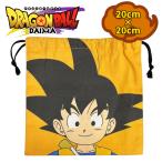 ドラゴンボール DRAGONBALL 孫悟空ミニ 巾着｜大容量｜給食袋 小学校 子供 メイク・小物入れ・お弁当箱入れにも｜かわいい キャラクターグッズ TE1605