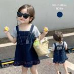  футболка сумка Kids ребенок Denim комбинезон юбка cut and sewn комплект zonchi- Корея одежда темно-синий 90 100 110 120 комбинезон все в одном джинсы 