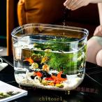  аквариум круглый аквариум модный высота прозрачный PET материалы большой размер очень большой размер настольный прозрачный горшок zonchi- стол рептилии краб жизнь черепаха золотая рыбка часть магазин аксессуары офис многофункциональный 