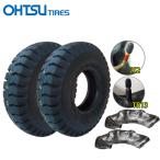 ID 6.00-9 10PR タイヤ2本+チューブ2枚セット FALKEN(OHTSU) 荷車用 600-9 10PR