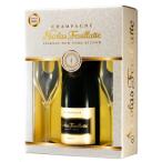 Yahoo! Yahoo!ショッピング(ヤフー ショッピング)（Nicolas Feuillatte）ニコラ フィアット ホワイトラベル 750ml グラス2脚付セット【2〜3営業日出荷】
