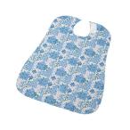 さわやか食事用エプロンパッチワークブルー　4589638173318