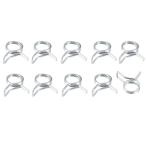 METALLIXITY spring шланг зажим 6 mm 10 шт двойной тросик spring сталь зажим 6.5 mm-7.2 mm наружный диаметр для Home ga-