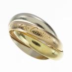 カルティエ Cartier トリニティリング K18YG/K18PG/K18WG スリーカラーゴールド #54 約14号 レディースリング 指輪 洗浄済み