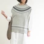 ウール混ノルディック柄・ベスト【ISW24DWP29551】