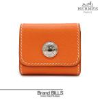 美品 HERMES エルメス 付箋ケース ポストイットケース メモ アラジフ オレンジ系 シルバー金具