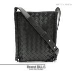 未使用品 BOTTEGA VENETA ボッテガヴェネタ イントレチャート スモール フラット ループ ショルダーバッグ 776504 ダークグリーン レザー