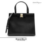 未使用品 Salvatore Ferragamo サルヴァトーレフェラガモ ヴァラ ハンドバッグ ショルダーバッグ レディース 2way カーフレザー NERO