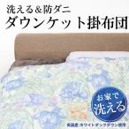 送料無料 西川 京都西川 ダウンケット 羽毛 洗える 肌掛け ダウン 軽い 防ダニ シングル セミダブル ダブル クイーン 寝具 ブルー オレンジ 17047