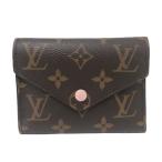 ルイ ヴィトン LOUIS VUITTON ポルトフォイユ ヴィクトリーヌ モノグラム イニシャル入り 二つ折り財布 M62360 ローズバレリーヌ【中古】【美品】