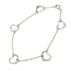 TIFFANY&Co. ティファニー シルバー エルサペレッティ オープンハート 5P ブレスレット 2.4g STERLING刻印 418005 ブレスレット
