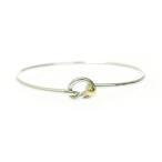TIFFANY&Co. ティファニー シルバー ゴールド ラブノット バングル 6.9g 925/750刻印 421531 バングル