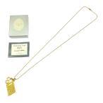 【箱付き】 Christian Dior クリスチャンディオール GP CDロゴ 千鳥格子プレート ネックレス ゴールド 440392 ネックレス