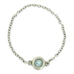 TIFFANY&amp;Co. ティファニー シルバー アクアマリン バイザヤード チェーンリング 0.4g 925刻印 524356 リング・指輪