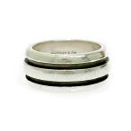 TIFFANY&amp;Co. ティファニー シルバー グルーブド ダブルライン リング 9.9g 925刻印 531227 リング・指輪