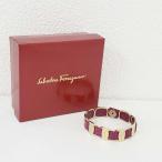 Salvatore Ferragamo サルヴァトーレフェラガモ ヴァラリボン ピンク パープル 57254 ブレスレット