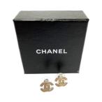 CHANEL シャネル ラインストーン GP ココマーク レディース 1.3×1.3cm ピンクベージュ 74207 ピアス