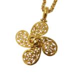 【極美品】 CHANEL シャネル GP ココマーク 5.5×5.5ｃｍ 95A ココマークフラワーモチーフ 99317 ネックレス