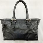 中古 グッチ バッグ GUCCI トートバッグ 289716 レザー ホースビット柄 ブラック シルバー 148610