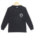 クロムハーツ CHROME HEARTS 大阪限定 ポケット ロゴ ロンT 長袖 プリント 胸ポケット Tシャツ ブラック系 S 【中古】