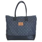 GLADHAND &amp; Co. グラッドハンド ヘリテージ HERITAGE MONOGRAM TOTE BAG モノグラム 総柄 トート バッグ インディゴブルー系【中古】