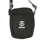 STUSSY ステューシー ショルダー ポーチ ボディ バッグ ナイロン 中国製 ブラック系【中古】