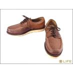 【中古】RUSSELL MOCCASIN ラッセルモカシン 5アイレット モックトゥ シューズ ブラウン系 US9D /本店