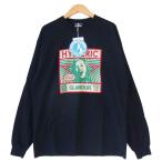 HYSTERIC GLAMOUR ヒステリックグラマー 02193CL07496 MAKE ME SMILE リブ付Tシャツ ブラック系 L【新古品】【未使用】【中古】