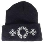 CHROME HEARTS クロムハーツ（原本無） WOOL WATCH CAP ウール ワッチ CHプラス ホースシュー 刺繍 ビーニー ニットキャップ ONE SIZE【中古】