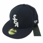 WIND AND SEA ウィンダンシー WDS-ERA-01 NEW ERA ニューエラ 59FIFTY CAP キャップ 帽子 ダークネイビー系 7.5【美品】【中古】