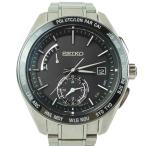 SEIKO セイコー 8B54-0BC0 SAGA167 ブライツ ワールドタイム ソーラー 腕時計 シルバー系 ブラック系【中古】