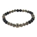 CHROME HEARTS クロムハーツ（原本無） BEAD 6mm ビーズ ブレスット シルバー系 ブラック系【中古】