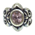 ROYAL ORDER ロイヤルオーダー FOREVER W / CRYSTAL PINK フォーエバー リング クリスタルピンク シルバー系 13号【中古】